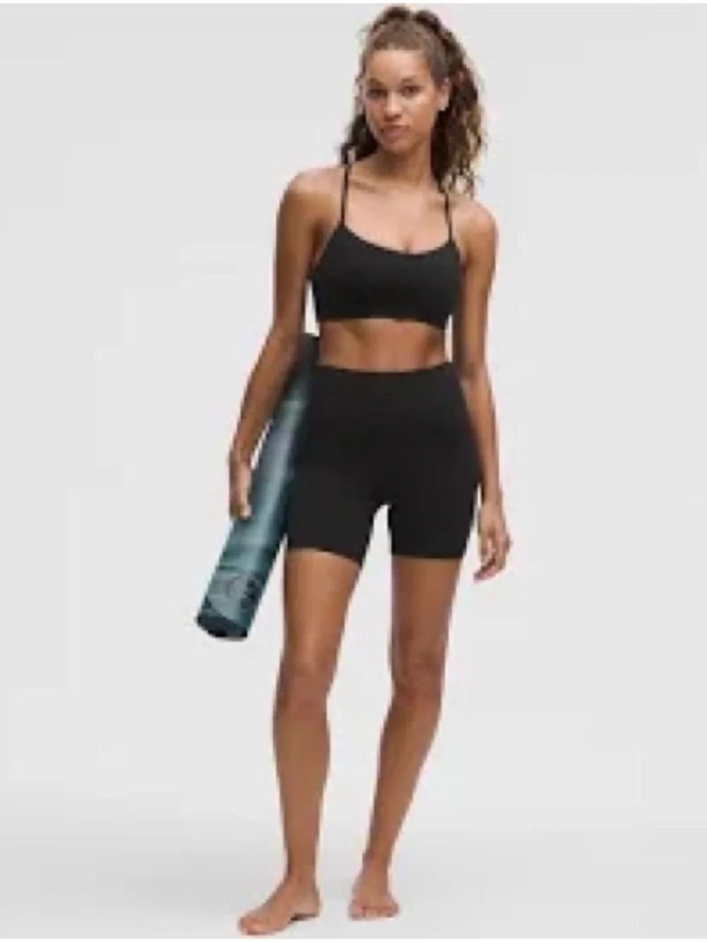 Lululemon Align Black Bike Shorts.